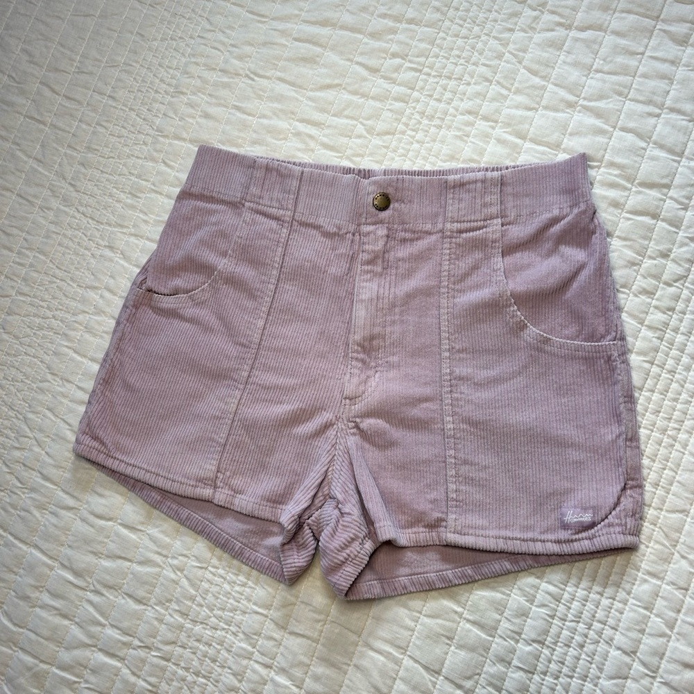 Hammies Powder Purple Lilac Lavender Corduroy Shorts High Waisted